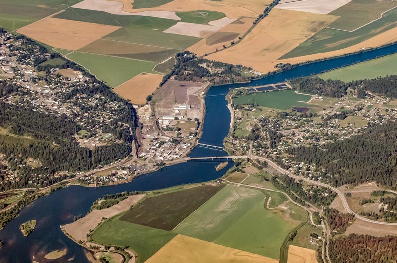 Aerial of the Kootenai River